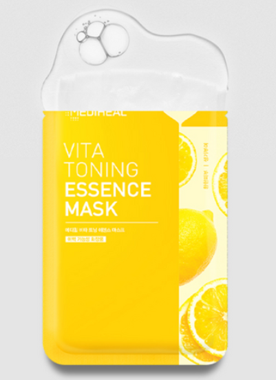 MEDIHEAL Vita Toning Essence Mask Pack 20ml*15pack - EmpressKorea