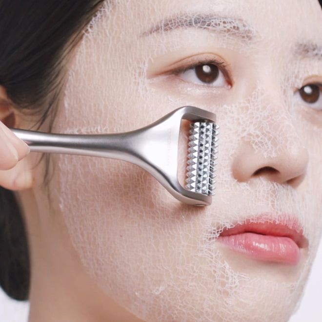 MEDITHERAPY Wrinkle Fit Collagen Mask Needle Roller Set - EmpressKorea