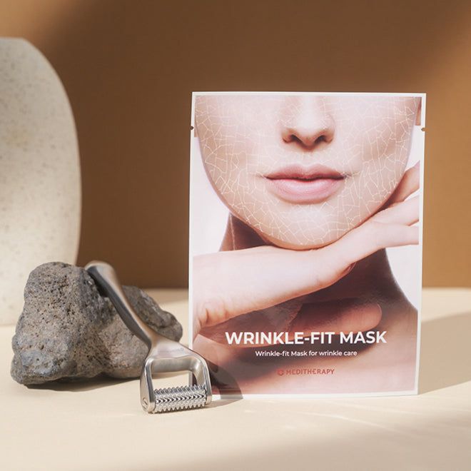 MEDITHERAPY Wrinkle Fit Collagen Mask Needle Roller Set - EmpressKorea