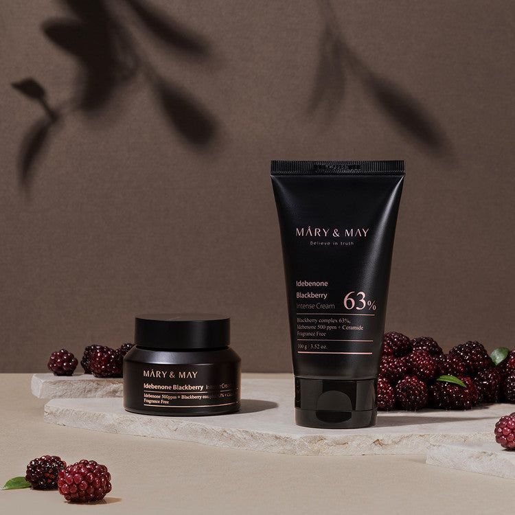 Mary&May Idebenone + Blackberry Complex Intensive Cream 100g - EmpressKorea