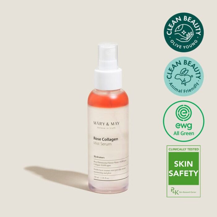 Mary&May Rose Collagen Mist Serum 100ml - EmpressKorea