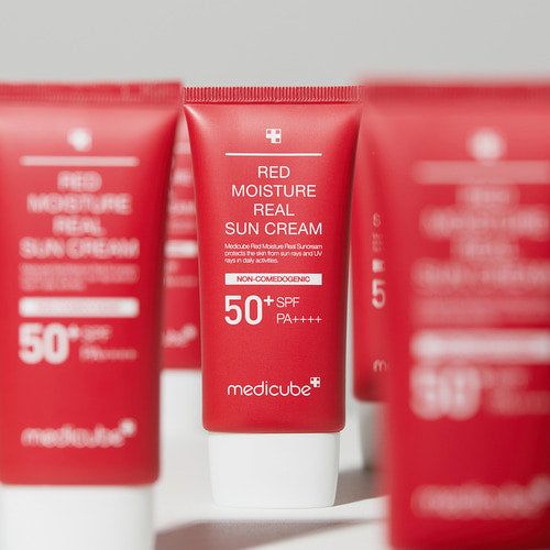Medicube Red Moisture Real Sun Cream SPF50+PA++++ 50ml - EmpressKorea