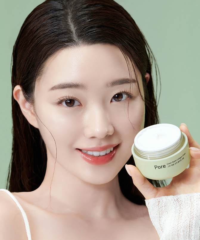 Milk Touch Green Apple Pore Collagen Cream 50ml - EmpressKorea