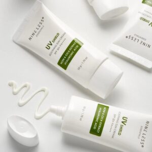 NINE LESS Essentials UV Shield Soothing Sun Cream SPF 50+ PA++++ 50g - EmpressKorea