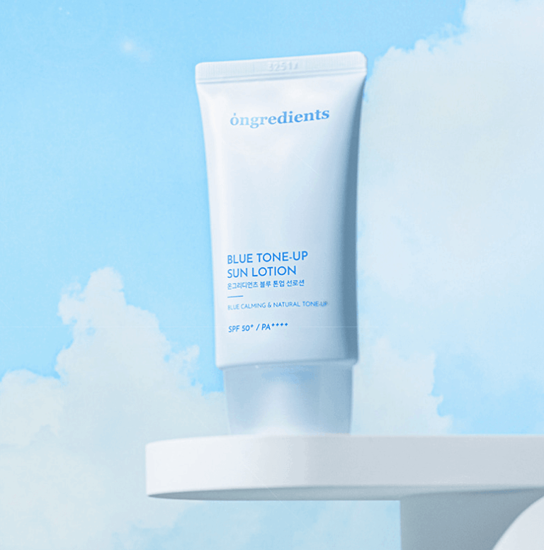 Ongredients Blue Tone-Up Sun Lotion SPF 50+ PA++++ 50ml - EmpressKorea