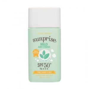 ETUDE HOUSE Sunprise Mild Airy Finish Sun Milk SPF50+ / PA+++ | Sebum-free, Non-Sticky, Long Lasting Protection, 100% Mineral Based Sunscreen | Kbeauty 55ml - EmpressKorea