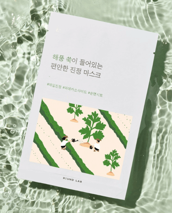ROUND LAB Sea Breeze Mugwort Soothing Mask 25ml*10 - EmpressKorea