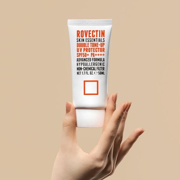 ROVECTIN Skin Essentials Double Tone-Up UV Protector SPF 50+ PA++++ 50ml - EmpressKorea