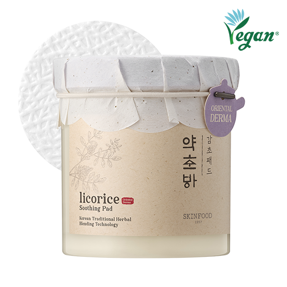 SKINFOOD Licorice Soothing Pad 250g 60pcs - EmpressKorea