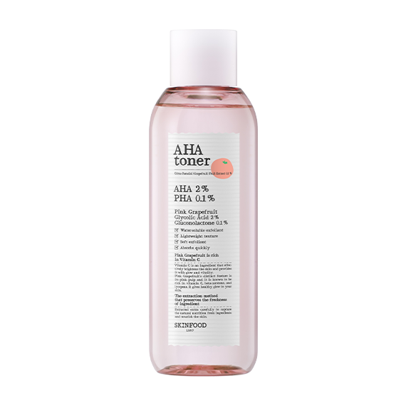 SKINFOOD Pink Grapefruit AHA Toner 200ml - EmpressKorea