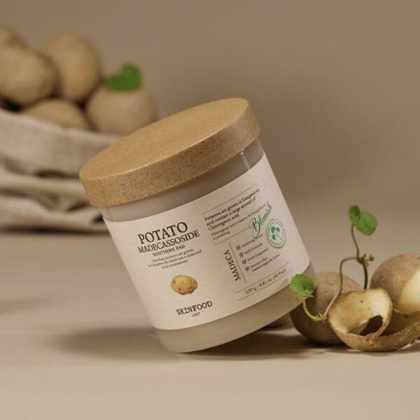 SKINFOOD Potato Madecassoside Soothing Pad 60pcs - EmpressKorea