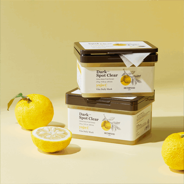 SKINFOOD Yuja C Vita Daily Mask Sheet 270g 30pcs - EmpressKorea