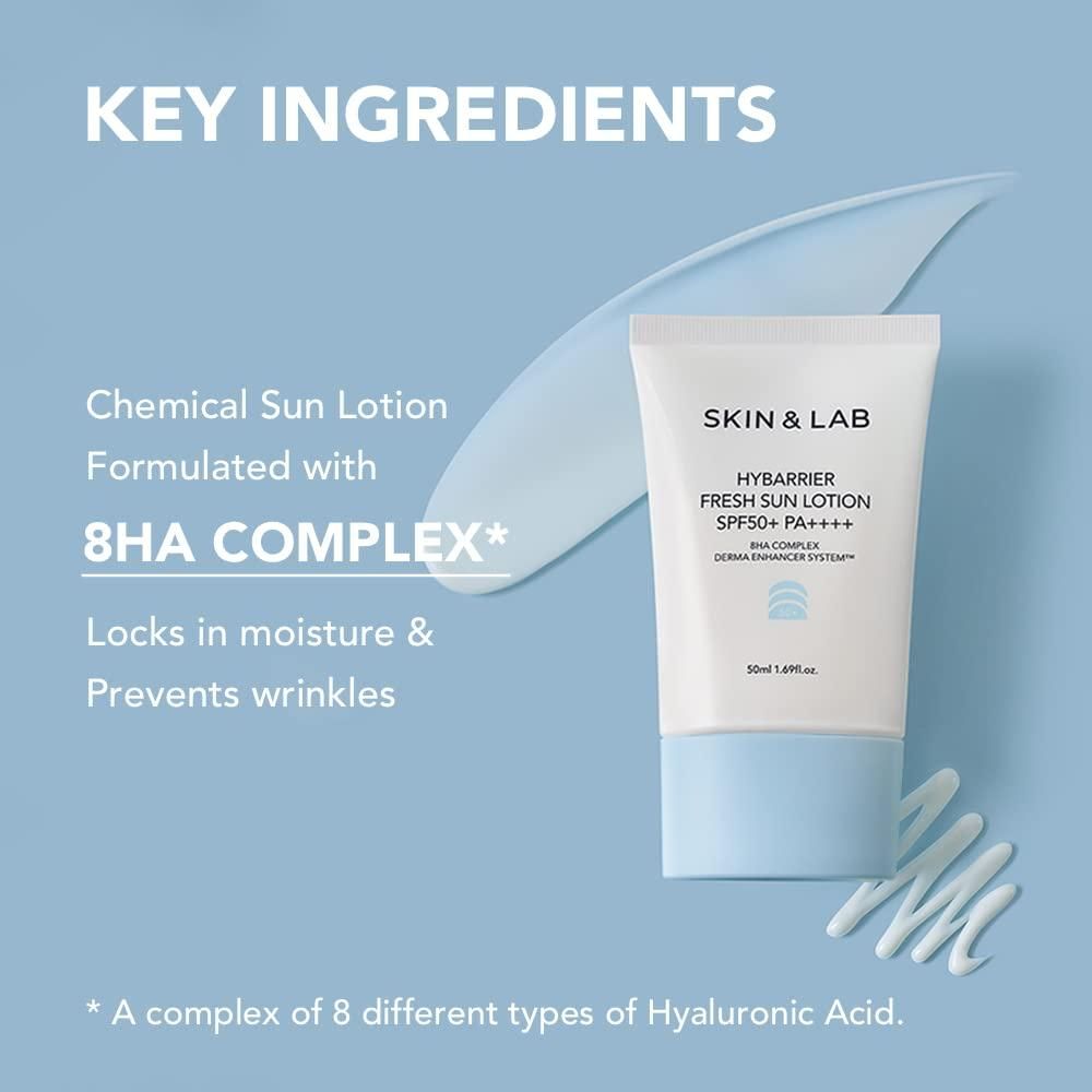SKIN&LAB Hybarrier Fresh Sun Lotion SPF 50+ PA++++ 50ml - EmpressKorea
