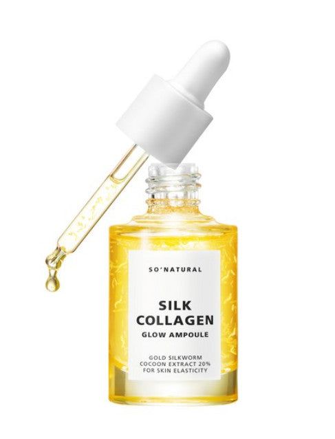 SO.NATURAL Silk Collagen Glow Ampoule 30ml - EmpressKorea