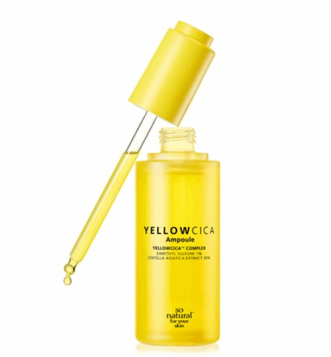 SO.NATURAL Yellow Cica Ampoule 50ml - EmpressKorea