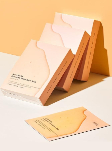 SUNGBOON EDITOR Active Marine Astaxanthin Toning Serum Mask 23ml*10pack - EmpressKorea