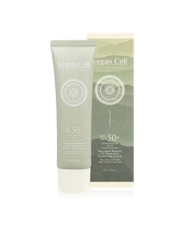 Vegan Cell Non-nano Mineral UV Protection Perfect Sun Cream SPF+ PA++++ 50g - EmpressKorea