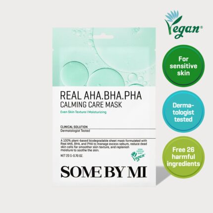 SOME BY MI Real AHA-BHA-PHA Calming Care Mask Sheet 20g*10pcs - EmpressKorea
