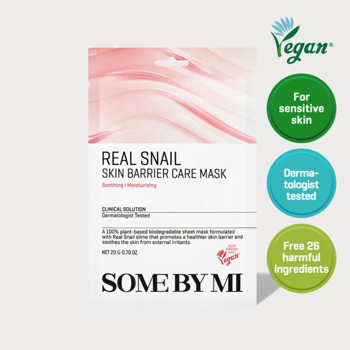 SOME BY MI Real Snail Skin Barrier Care Mask Sheet 20g*10pcs  - EmpressKorea - Image 1