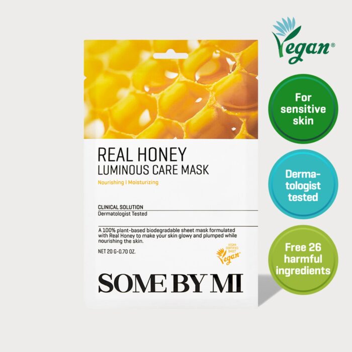 SOME BY MI Real Honey Luminous Care Mask Sheet 20g*10pcs - Image 2
