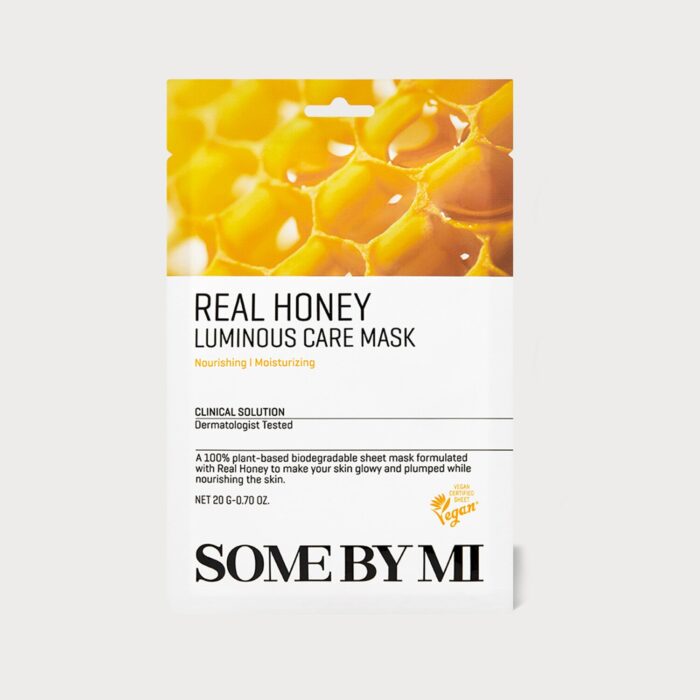 SOME BY MI Real Honey Luminous Care Mask Sheet 20g*10pcs - Image 1