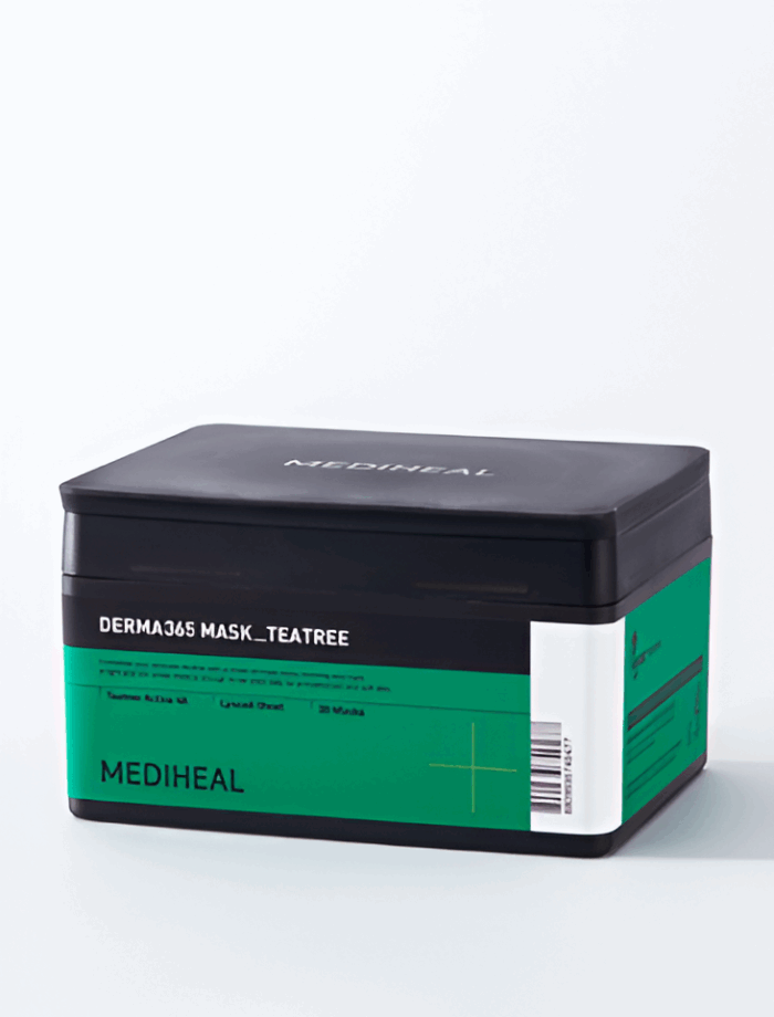 MEDIHEAL Derma365 Mask Tea Tree 30sheets 350ml - Image 1