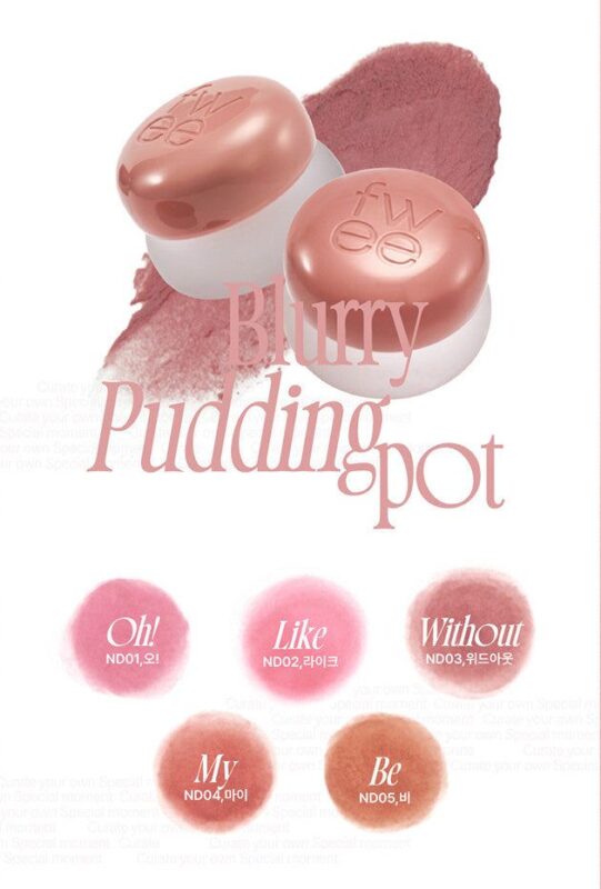 fwee Lip & Cheek Blurry Pudding Pot 5g #Just me Moment - EmpressKorea