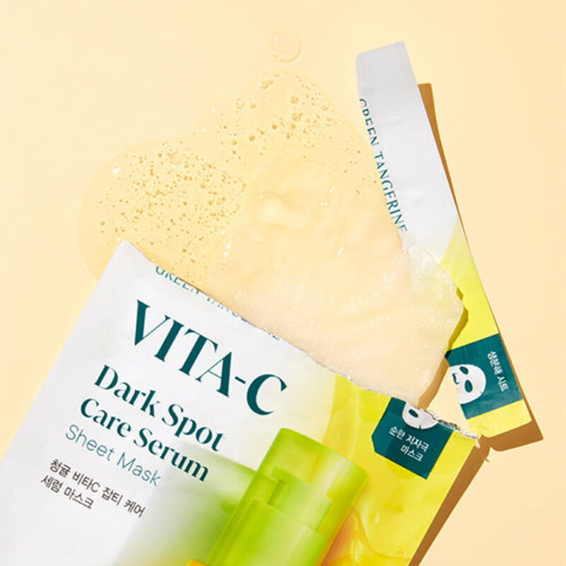 goodal Green Tangerine Vita-C Dark Spot Care Serum Mask 5pcs - EmpressKorea