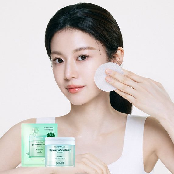 goodal [NEW] Heartleaf Hyaluron Soothing Clear Pad 70pads+10pads - EmpressKorea