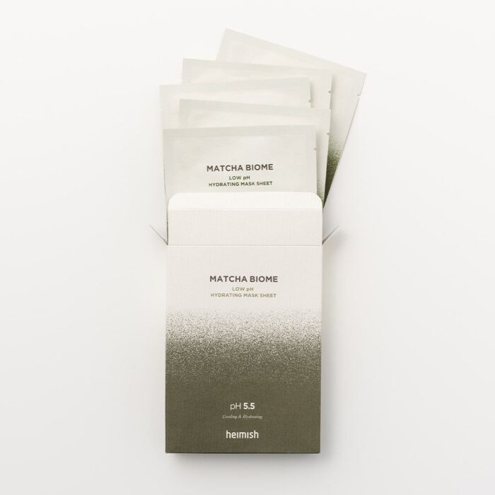 heimish Matcha Biome Mildly Acidic Hydrating Mask Sheet (5 sheets) - EmpressKorea
