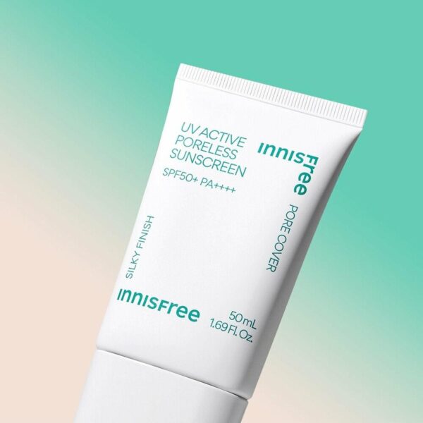 innisfree UV Active Poreless Sun Screen SPF50+ PA++++ 50ml - EmpressKorea