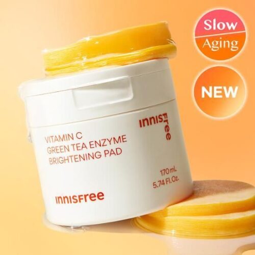 innisfree Vitamin C Green Tea Enzyme Brightening Pad 60sheets - EmpressKorea