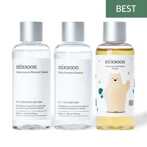 mixsoon Essence Layering Set No.1 (Galactomyces + Bifida + Centella asiatica) - EmpressKorea