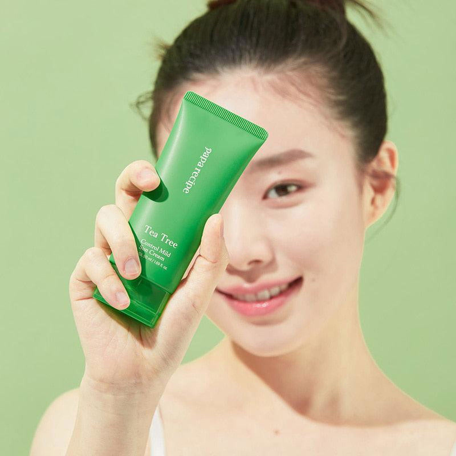 papa recipe Tea Tree Control Mild Sun Cream SPF 50+ PA++++ 50ml - EmpressKorea