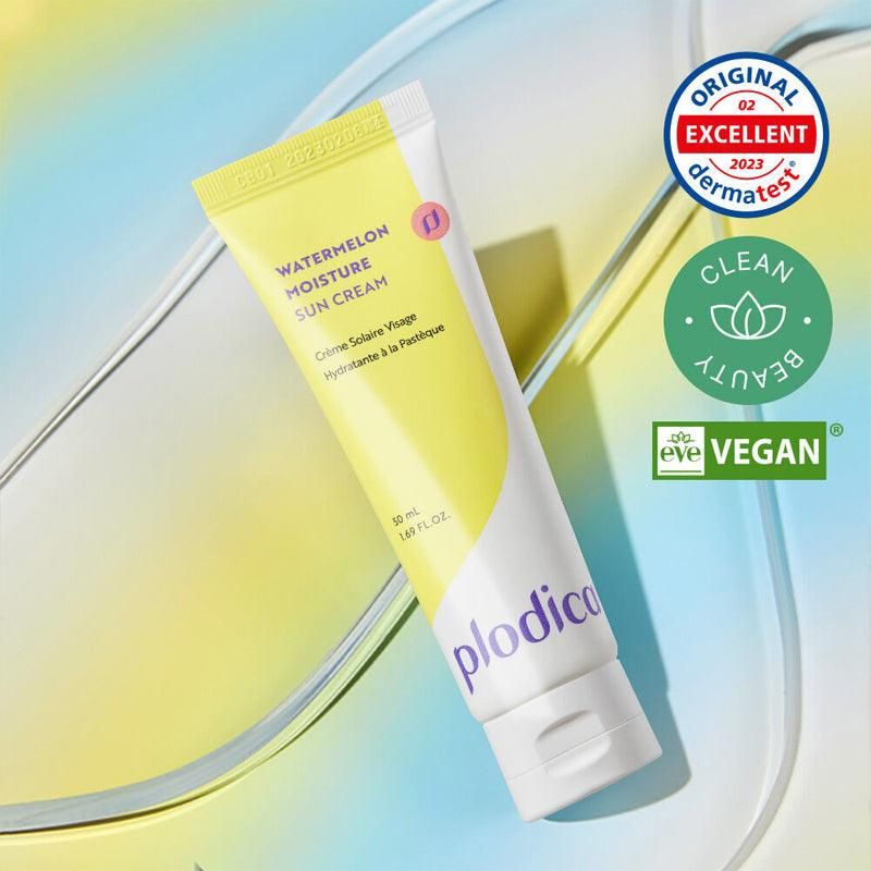 plodica Watermelon Moisture Sun Cream SPF 50+ PA++++ 50ml - EmpressKorea
