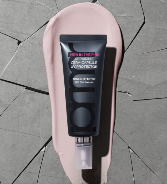 primera Men in the Pink Repairing Cera Capsule UV Protector Toning Effector SPF50+PA++++ 40ml