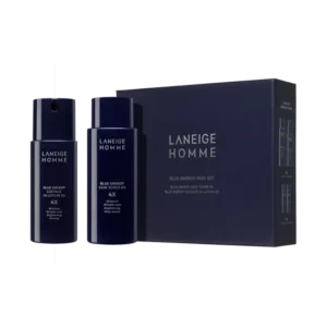 LANEIGE Blue Energy EX Toner 180ml & Lotion 125ml Duo Set – Revitalize Men's Skin with Marine Power