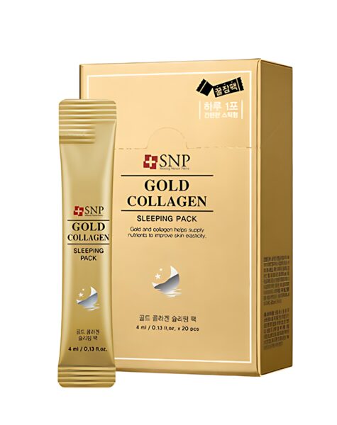 SNP Gold Collagen Sleeping Pack Stick Type 20 Packs - Masks & Treatments