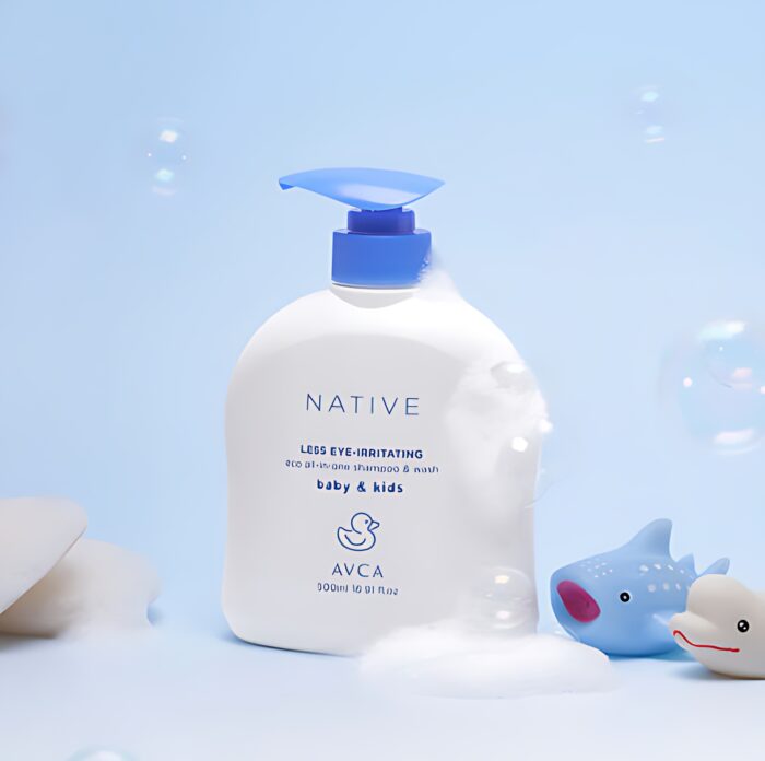 AVCA Baby Kids Native Less Eye-Irritating Eco All-in-One Shampoo and Wash 500ml - Image 1