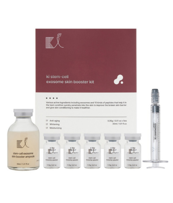 400 ki cosmetics Stem Cell Exosome Skin Booster Kit (Ampoule 30ml+Stem Cell 0.35ml*5ea) - Skincare - SKU: 6963212121212-906d5129