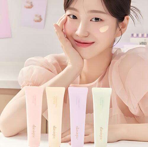"meta_description": "Achieve flawless radiance with dasique's sun base SPF50+. Tone-correcting and protective.",