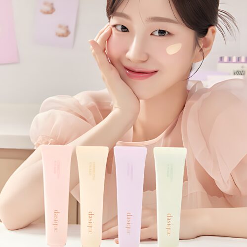 "meta_description": "Achieve flawless radiance with dasique's sun base SPF50+. Tone-correcting and protective.",