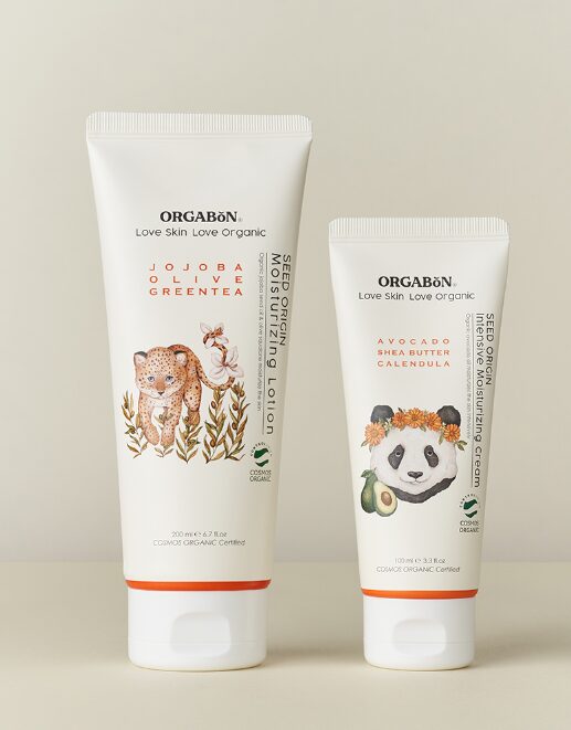 ORGABON Moisturizing Lotion 200ml+Cream 100ml Set