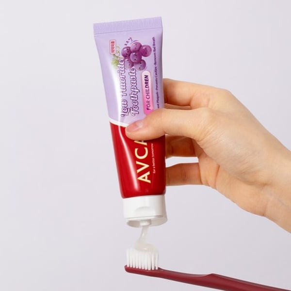 AVCA Low Fluoride Toothpaste for Children Grape Flavor 60g*3ea - Baby & Kids Care - SKU: empress-json-avca-low-fluoride-37bcc43d