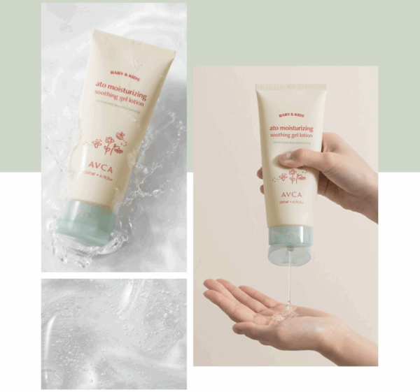 AVCA Baby Kids Ato Moisturizing Soothing Gel Lotion 200ml