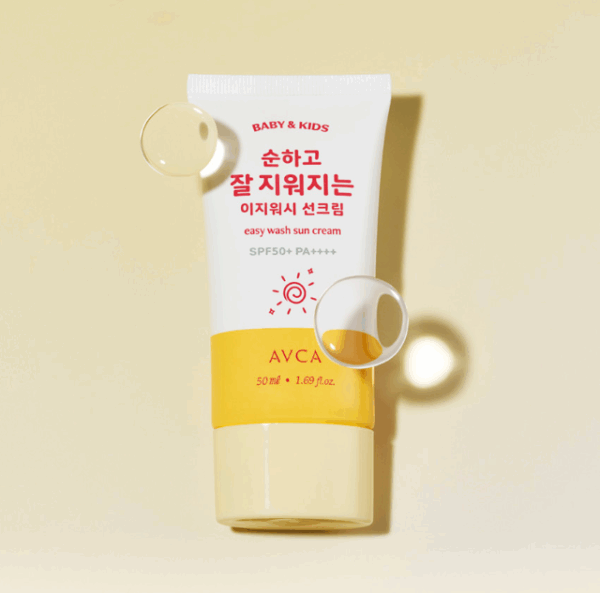 AVCA Baby Kids Easy Wash Sun Cream SPF50+ PA++++ 50ml