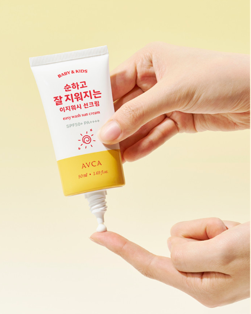 AVCA Baby Kids Easy Wash Sun Cream SPF50+ PA++++ 50ml