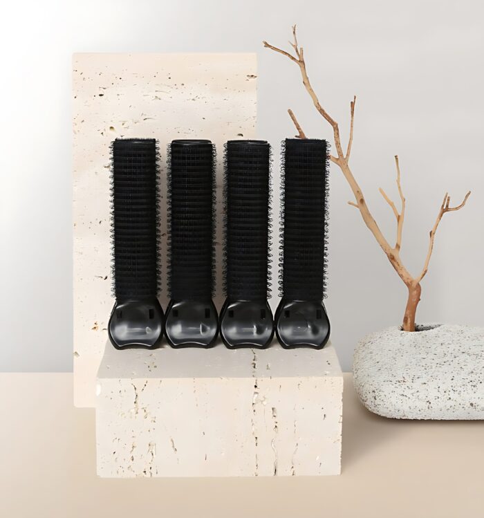 GLOSS&GLOW Root Volume Up Hair Roll Clip 4P Black - Image 1