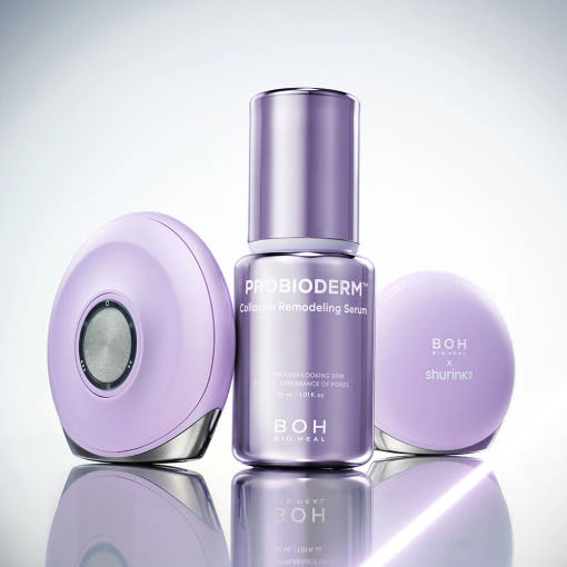 "meta_description": "Unlock youthful skin with Collagen Serum and SHURINK device for enhanced pore care.",