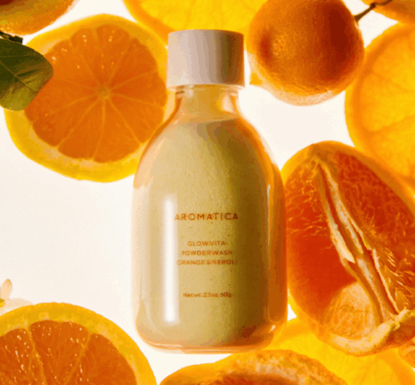 AROMATICA Glow Vita Powder Wash Cleanser Orange Neroli 60g